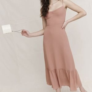 Reformation Emersyn Dress
Size 2 Praline